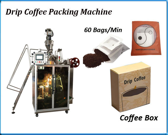 High speed drip coffee packaging machine
