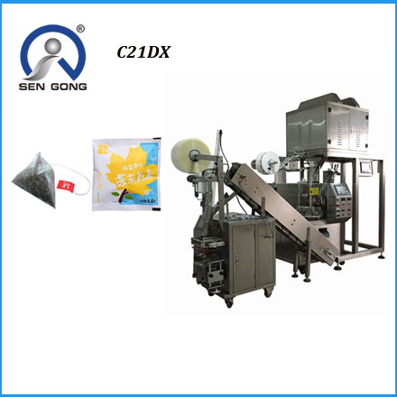 Pyramid tea bag packing machine